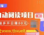 小说自动阅读项目，单台电脑多开日赚80，多台电脑批量操作，月入2w+（全套资料）-一号资源库