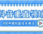 2020抖音垂直领域内训课程,100W播放量热门技术推荐算法(完结)-一号资源库