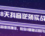 28天抖音逆袭实战营，从0学习抖音运营2个月，每天几小时，快速开启副业月入2w+-一号资源库