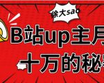 从徐大sao的成功中分析，B站up主月入几十万+【视频教程】-一号资源库
