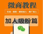 2020微商教程：吸粉引流篇、霸屏、线上线下引流、引流思路扩展包等多种玩法-一号资源库