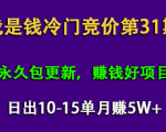 我是钱第31期网授课程网授课百度冷门竞价,日出10-15单,月赚5w+(完结)-一号资源库
