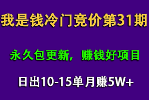 我是钱第31期网授课程网授课百度冷门竞价，日出10-15单，月赚5w+（完结）-一号资源库