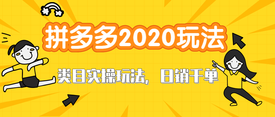 拼多多2020最新类目实操玩法，直通车定向玩法做爆款，轻松操作到日销千单-一号资源库