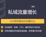 2020私域流量增长让你营收翻倍的流量课程-一号资源库