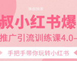 狼叔小红书爆款推广引流训练课4.0，手把手带你玩转小红书-一号资源库