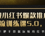 小红书爆款推广引流训练课5.0，手把手带你玩转小红书（17节实操视频+话术）-一号资源库