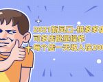 2021新风口-拼多多虚拟店：可多店批量操作，每个店一天收入在200-1000-一号资源库