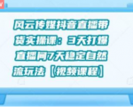 风云传媒抖音直播带货实操课：3 天打爆直播间 7 天稳定自然流玩法【视频课程】-一号资源库