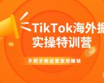 TikTok海外掘金实操特训营：手把手教运营变现赚钱-一号资源库