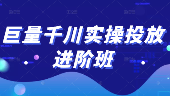 巨量千川实操投放进阶班，投放策略、方案，复盘模型和数据异常全套解决方法-一号资源库