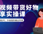 短视频带货好物分享实操课：快速起号，升级版防搬运剪辑-一号资源库