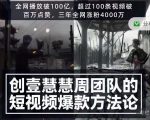 创壹慧慧周短视频爆款方法论,让你快速入门、少走弯路、节省试错成本-一号资源库