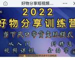 萌飞好物·2022抖音好物分享训练营，当下风口带货变现模式，从入门到精通-一号资源库