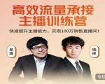高效流量承接主播训练营:快速提升主播能力,实现100万销售直播间-一号资源库