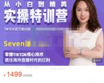 Seven漆:国内&TIKTOK短视频直播训练营，全球直播带货的风口赶紧乘风掘金-一号资源库
