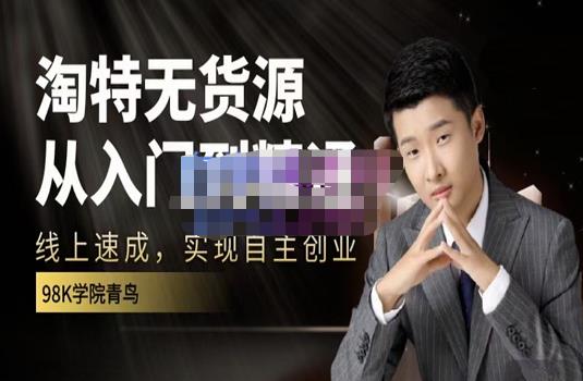 98k学院的淘特无货源线上速成课，从入门到精通，让你最小投入，最高回报-一号资源库