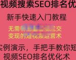 宋老师·短视频搜索SEO优化，教你10分钟创作一个短视频，三天排名上第一-一号资源库