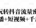 2022玩转抖音流量密码,(直播+短视频+千川)-一号资源库