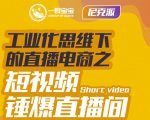 尼克派·工业化思维下的直播电商之短视频锤爆直播间，听话照做执行爆单-一号资源库