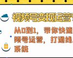 视频号变现运营，视频号+社群+直播，铁三角打通视频号变现系统-一号资源库