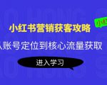 小红书营销获客攻略：从账号定位到核心流量获取，爆款笔记打造-一号资源库