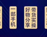 好物分享高阶实操课:0基础一部手机做好好物分享带货(24节课)-一号资源库