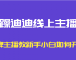 暴躁迪迪线上主播课，金牌主播教新手小白如何开播-一号资源库