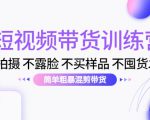 短视频带货训练营：不拍摄 不露脸 不买样品 不囤货发货 简单粗暴混剪带货（第三期）-一号资源库