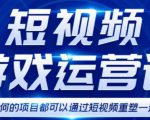 短视频游戏赚钱特训营,0门槛小白也可以操作,日入1000+-一号资源库