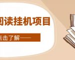 全自动阅读挂机项目,号称单窗10r,全套脚本+教程,小白上手简单-一号资源库