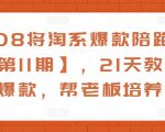 108将淘系爆款陪跑营【第11期】,21天教运营打爆款,帮老板培养运营-一号资源库