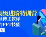 PPT高级进阶特训营:百万粉丝博主教你进阶你的PPT技能(98节课程+PPT素材包)-一号资源库