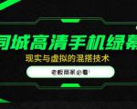 同城高清手机绿幕，直播间现实与虚拟的混搭技术，老板商家必看！-一号资源库