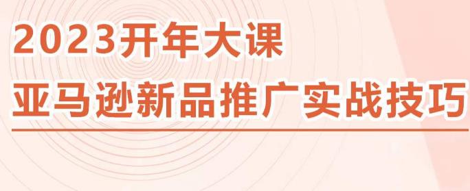 2023亚马逊新品推广实战技巧，线下百万美金课程的精简版，简单粗暴可复制，实操性强的推广手段-一号资源库