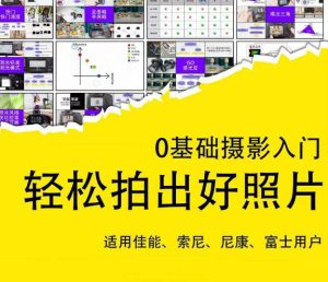 0基础摄影入门，轻松拍出好照片（适用佳能、索尼、尼康、富士用户）-一号资源库