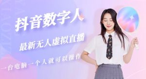 抖音数字人虚拟无人直播间打造（外面收费6000）-一号资源库