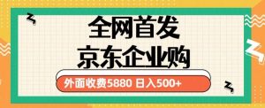 3月最新京东企业购教程，小白可做单人日利润500+撸货项目（仅揭秘）-一号资源库