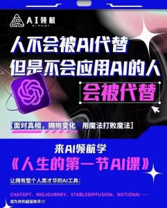 AI领航-人生第一节AI课,拉开你与普通工作者的距离!30位AI领域极客,汇集1000小时Al心得-一号资源库
