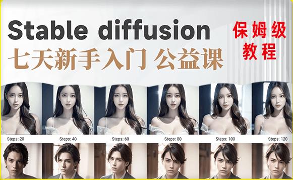 【AI训练营】全网第一个系统的stable diffusion基础课，新手入门必看-一号资源库