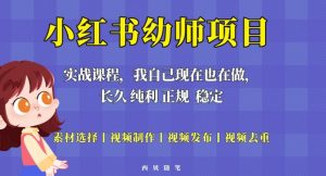 单天200-700的小红书幼师项目（虚拟），长久稳定正规好操作！-一号资源库