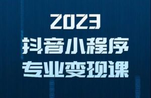 2023年抖音小程序变现保姆级教程，0粉丝新号，无需实名，3天起号，第1条视频就有收入-一号资源库