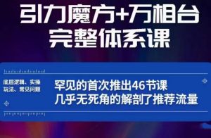 引力魔方万相台完整体系课：底层逻辑、实操玩法、常见问题，无死角解剖推荐流量-一号资源库