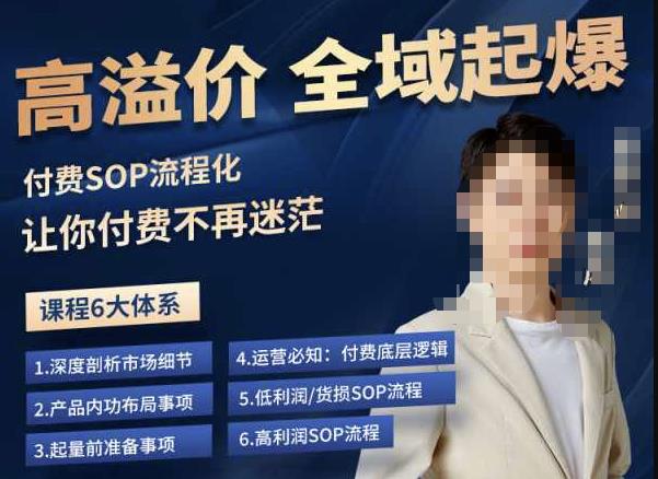 逸风-拼多多高溢价全域起爆，6大课程体系，付费玩法全套实操-一号资源库