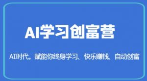 AI学习创富营-AI时代，赋能你终身学习、快乐赚钱、自动创富-一号资源库