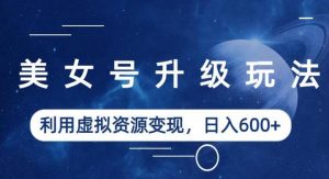 美女号升级玩法，利用虚拟资源变现，日入600+（教程+素材）【揭秘】-一号资源库