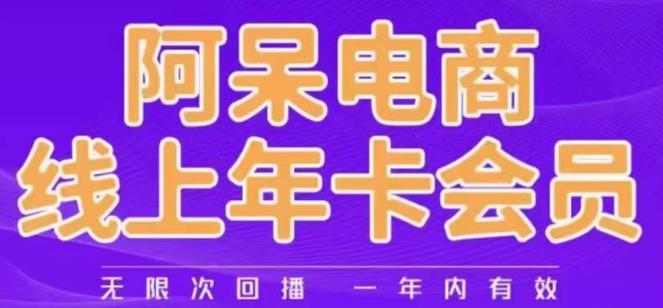 阿呆电商线上年会员，阿呆电商干货分享（更新中）-一号资源库