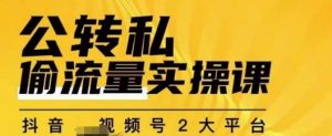 群响公转私偷流量实操课，致力于拥有更多自持，持续，稳定，精准的私域流量！-一号资源库
