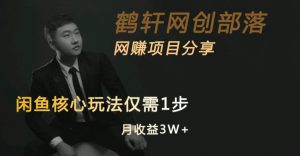 闲鱼核心玩法不卖货也能1年变现20W，玩法简单-一号资源库