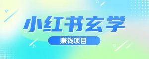 小红书玄学项目，直接上手操作，日入500【揭秘】-一号资源库